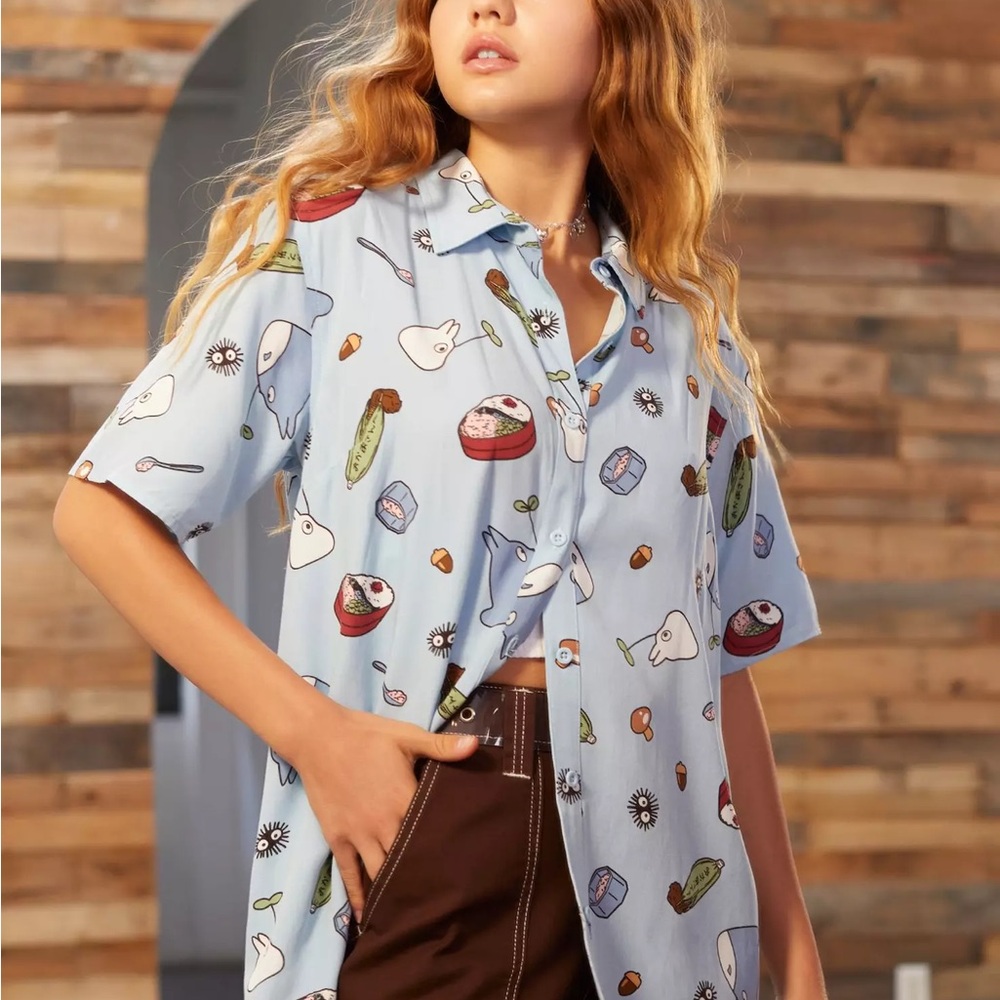Studio Ghibli Totoro Button-Up Shirt